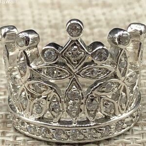 👑Sterling silver crown ring👑